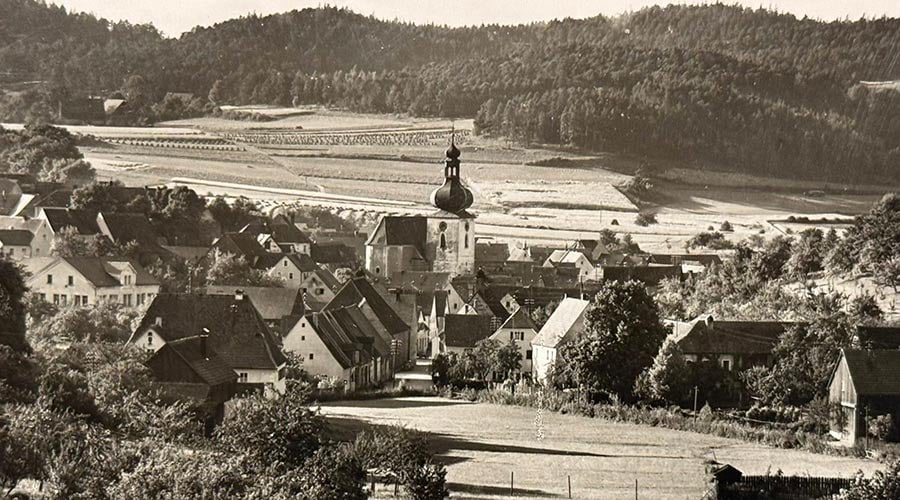 Der Markt Königstein in der Oberpfalz - historische Aufnahme