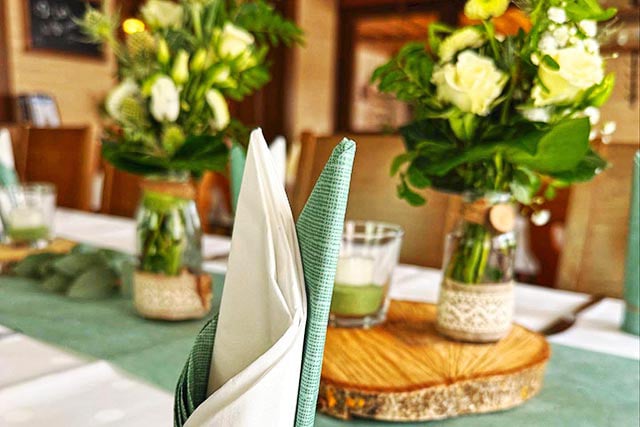 Individuelle Tischdekoration nach Ihren Wünschen