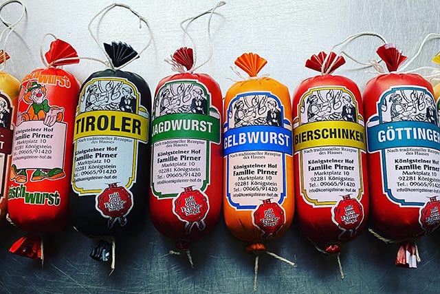 Wurstspezialitäten in unserer Metzgerei