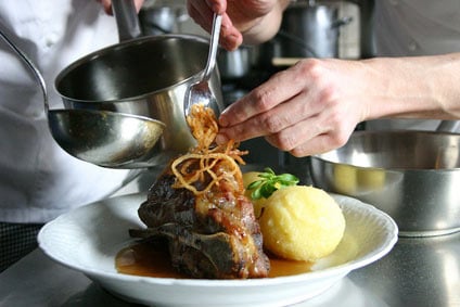 Schäufele mit Kloß - eine fränkische/oberpfälzer Spezialität